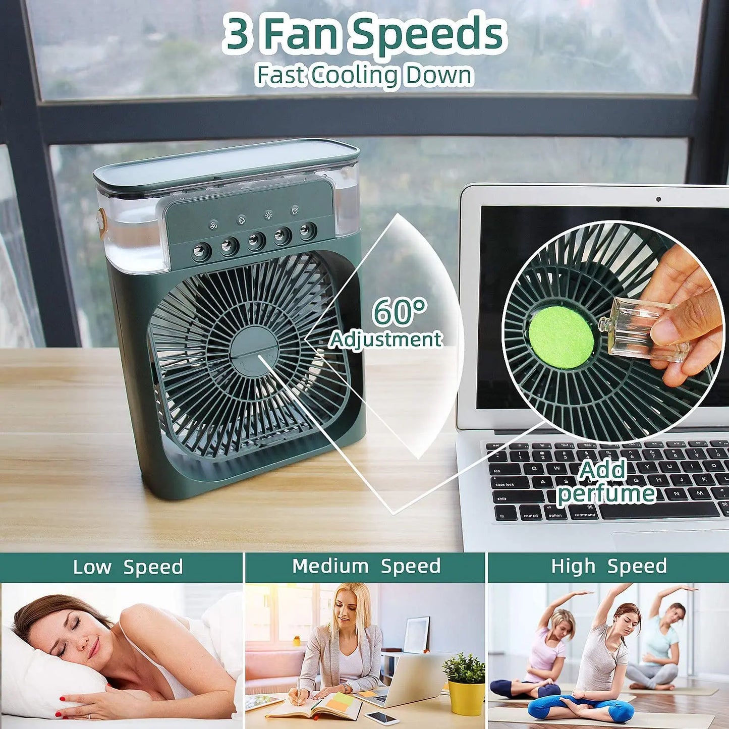 Portable Air Conditioner Mist Fan